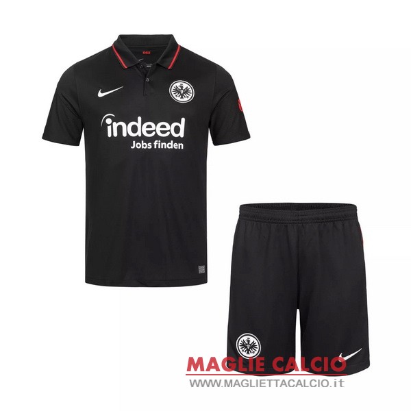 nuova prima magliette eintracht frankfurt set completo bambino 2021-2022