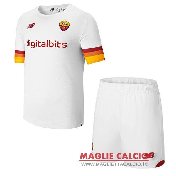 nuova seconda magliette as roma set completo bambino 2021-2022