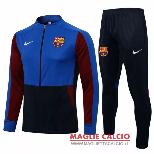 nuova barcelona set completo blu rosso nero giacca 2021-2022