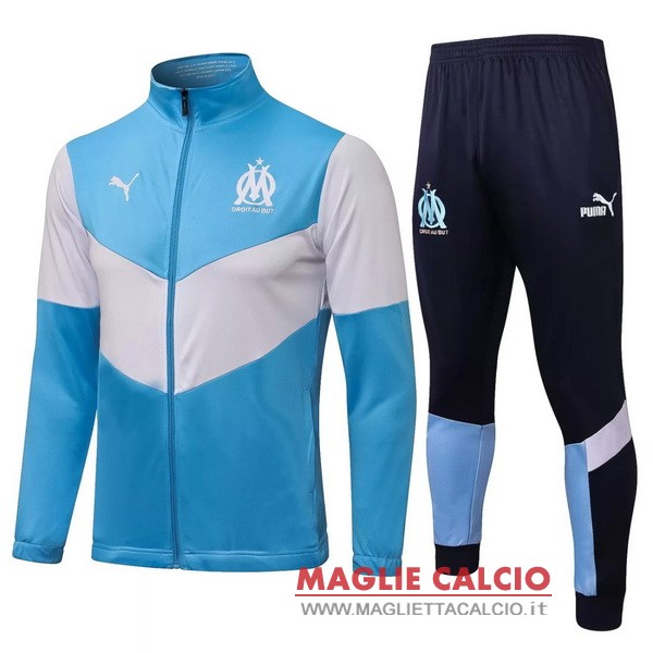 nuova marseille insieme completo blu bianco giacca 2021-2022