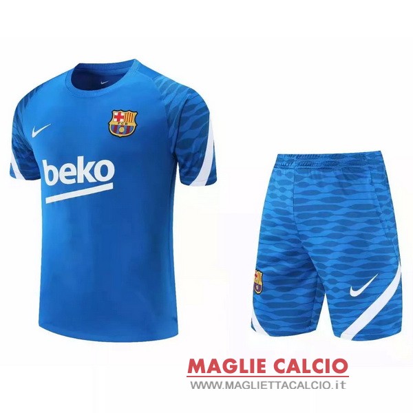 nuova formazione set completo divisione magliette barcelona 2021-2022 blu