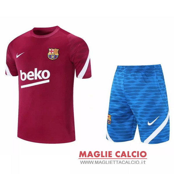 nuova formazione set completo divisione magliette barcelona 2021-2022 rosso blu