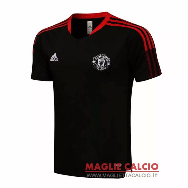 nuova formazione divisione magliette manchester united 2021-2022 nero rosso