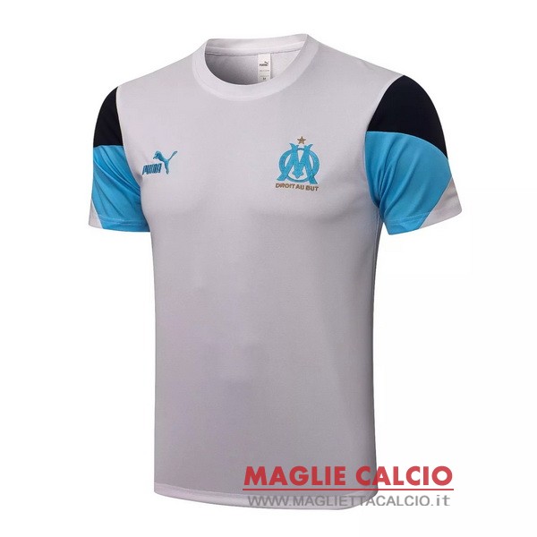 nuova magliette marseille formazione 2021-2022 grigio nero blu