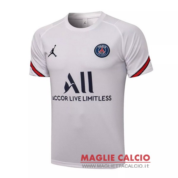 nuova formazione divisione magliette paris saint germain 2021-2022 bianco rosso