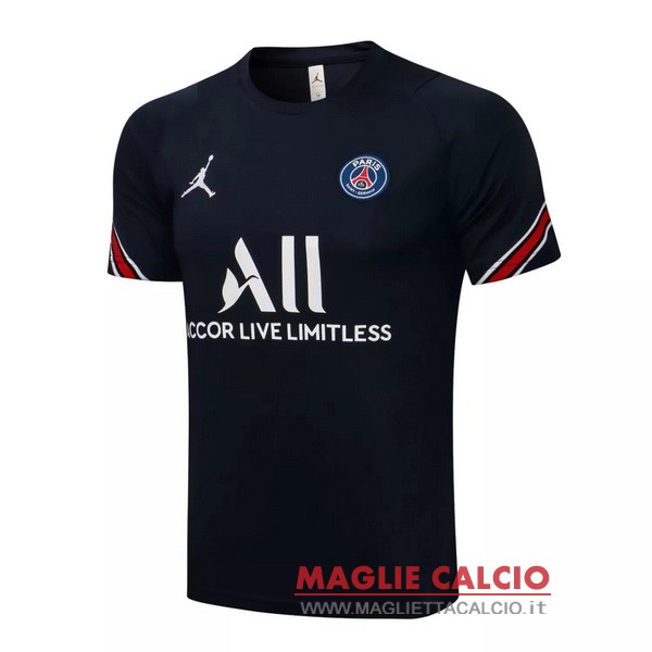 nuova formazione divisione magliette paris saint germain 2021-2022 nero bianco rosso