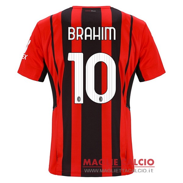 nuova maglietta ac milan 2021-2022 brahim 10 prima