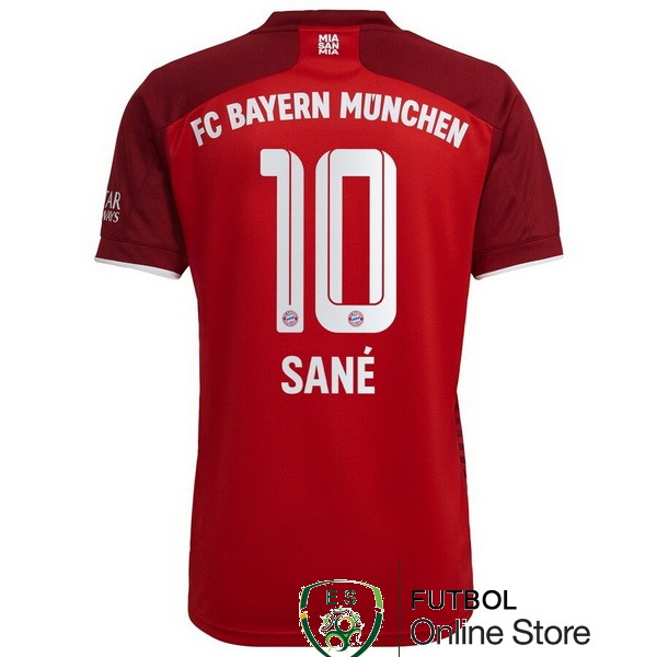 nuova maglietta bayern munich 2021-2022 sane 10 prima