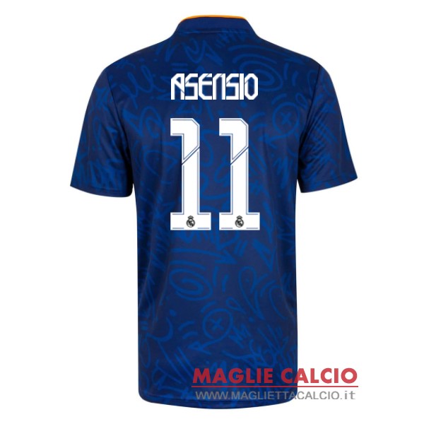 nuova maglietta real madrid 2021-2022 asensio 11 seconda