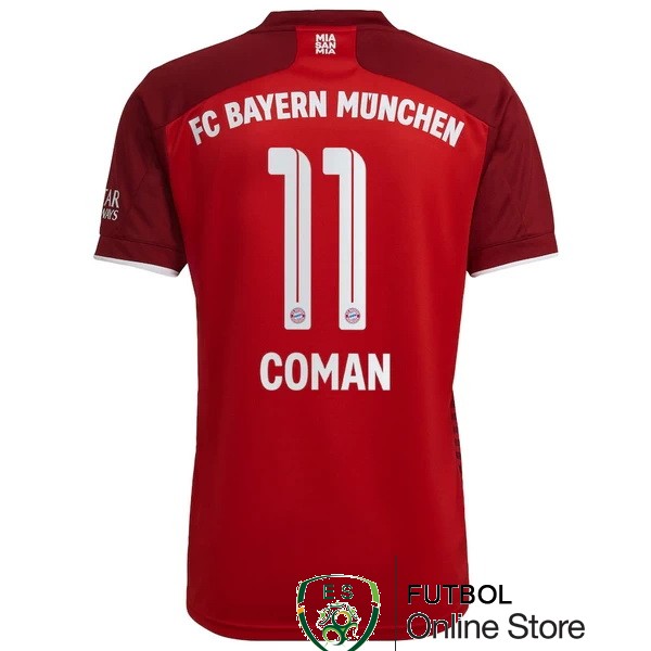 nuova maglietta bayern munich 2021-2022 coman 11 prima