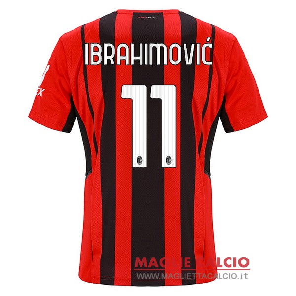 nuova maglietta ac milan 2021-2022 ibrahimovic 11 prima