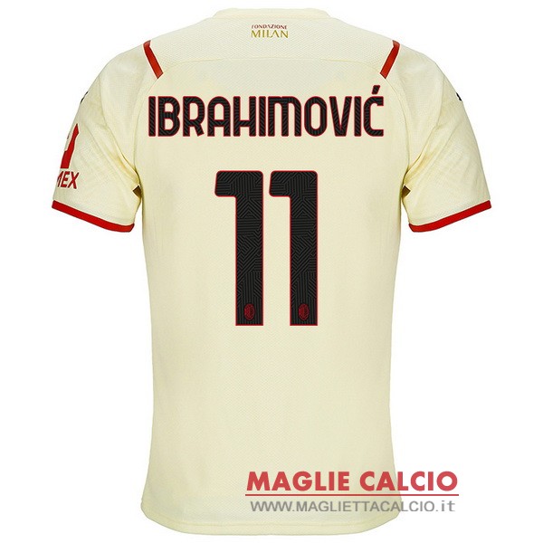 nuova maglietta ac milan 2021-2022 ibrahimovic 11 seconda