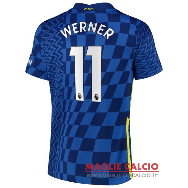 nuova maglietta chelsea 2021-2022 werner 11 prima
