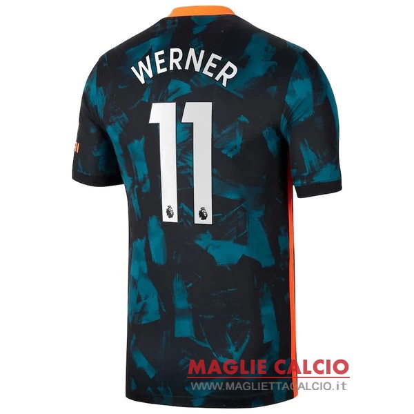 nuova maglietta chelsea 2021-2022 werner 11 terza