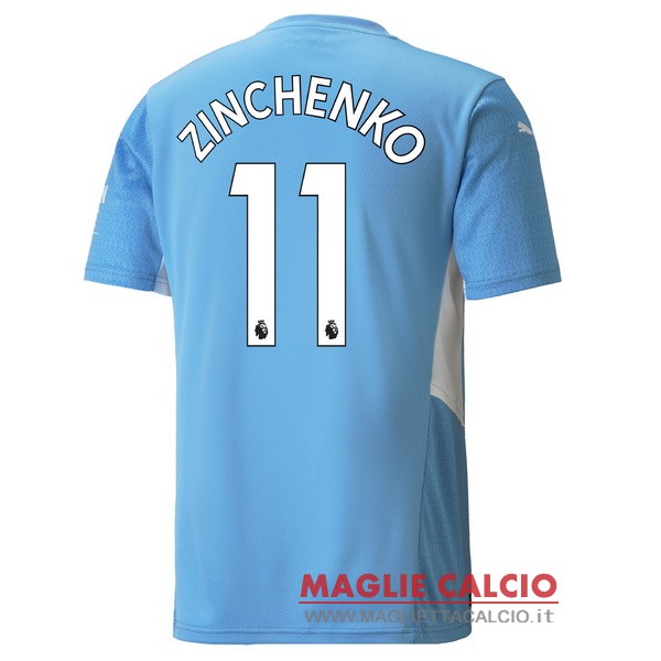 nuova maglietta manchester city 2021-2022 zinchenko 11 prima