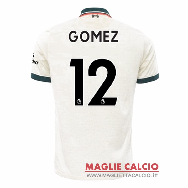 nuova maglietta liverpool 2021-2022 gomez 12 seconda