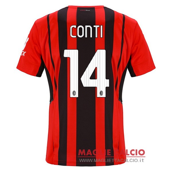 nuova maglietta ac milan 2021-2022 conti 14 prima