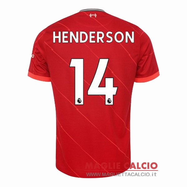 nuova maglietta liverpool 2021-2022 henderson 14 prima