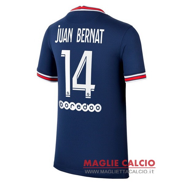 nuova maglietta paris saint germain 2021-2022 juan bernat 14 prima