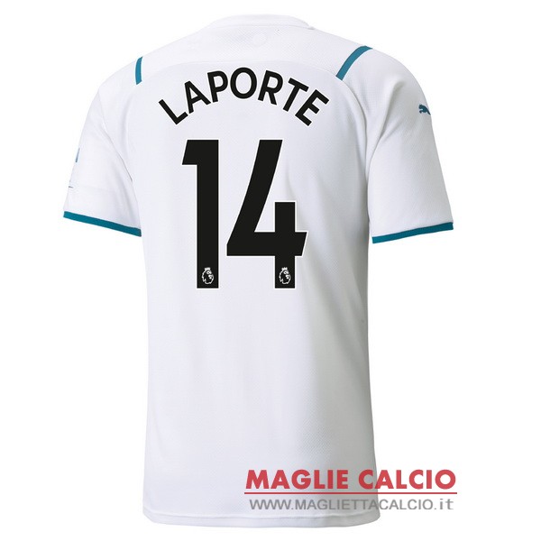 nuova maglietta manchester city 2021-2022 laporte 14 seconda