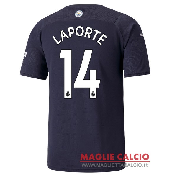 nuova maglietta manchester city 2021-2022 laporte 14 terza