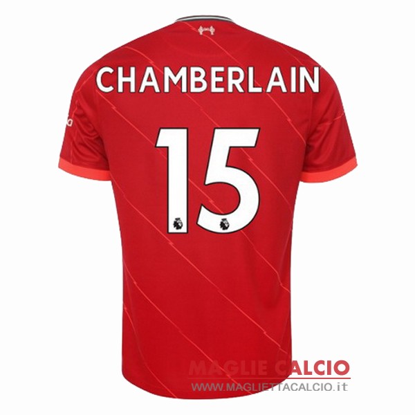 nuova maglietta liverpool 2021-2022 chamberlain 15 prima