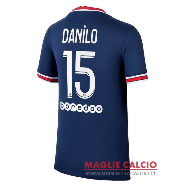 nuova maglietta paris saint germain 2021-2022 danilo 15 prima