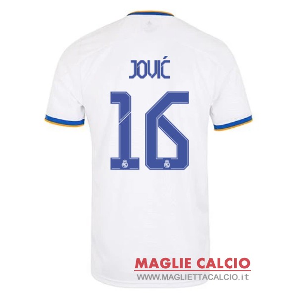 nuova maglietta real madrid 2021-2022 jovic 16 prima