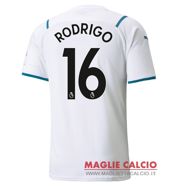 nuova maglietta manchester city 2021-2022 rodrigo 16 seconda