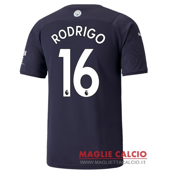 nuova maglietta manchester city 2021-2022 rodrigo 16 terza