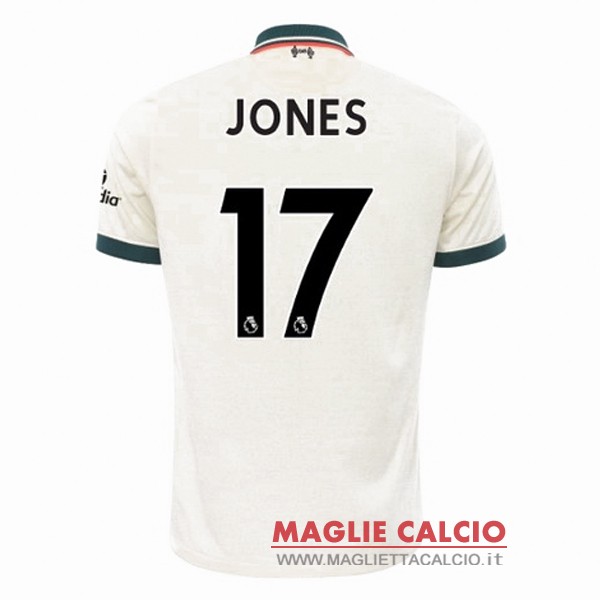 nuova maglietta liverpool 2021-2022 jones 17 seconda