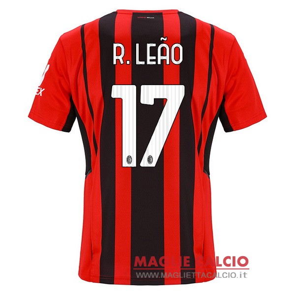 nuova maglietta ac milan 2021-2022 r.leao 17 prima