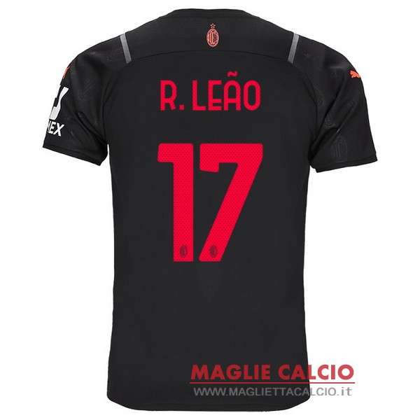 nuova maglietta ac milan 2021-2022 r.leao 17 terza