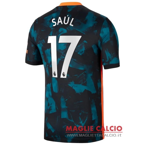 nuova maglietta chelsea 2021-2022 saul 17 terza