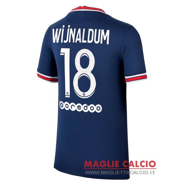 nuova maglietta paris saint germain 2021-2022 wijnaldum 18 prima