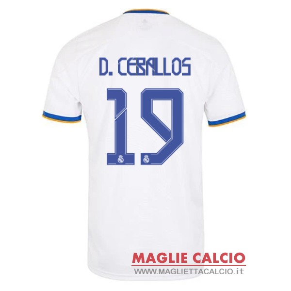 nuova maglietta real madrid 2021-2022 d.ceballos 19 prima