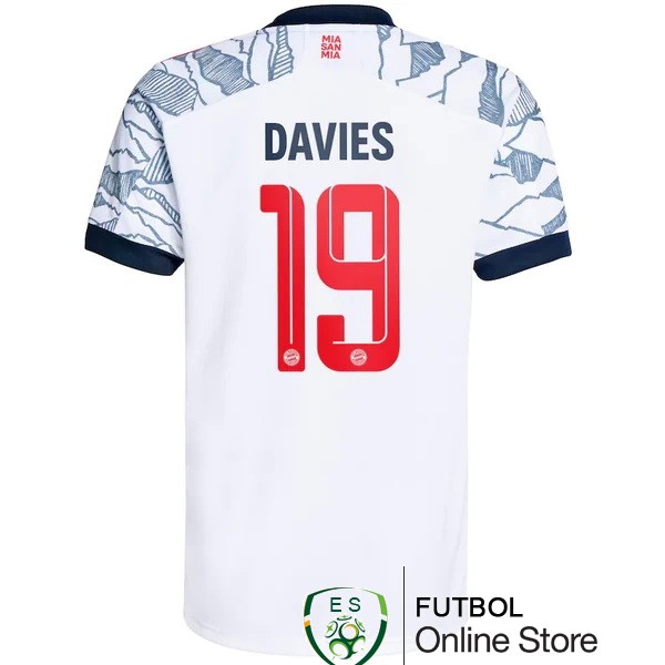 nuova maglietta bayern munich 2021-2022 davies 19 terza