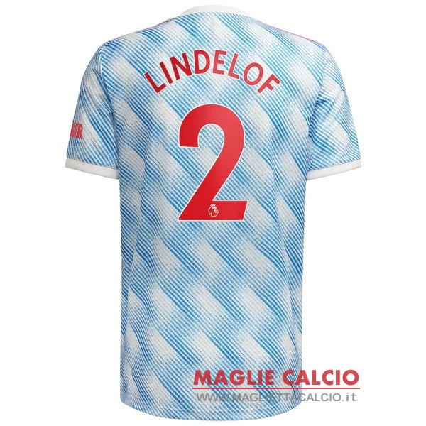 nuova maglietta manchester united 2021-2022 lindelof 2 seconda