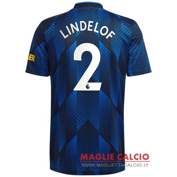 nuova maglietta manchester united 2021-2022 lindelof 2 terza