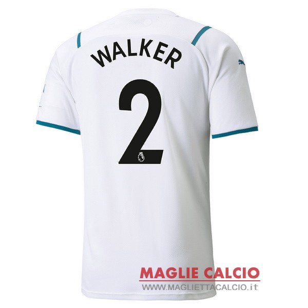nuova maglietta manchester city 2021-2022 walker 2 seconda