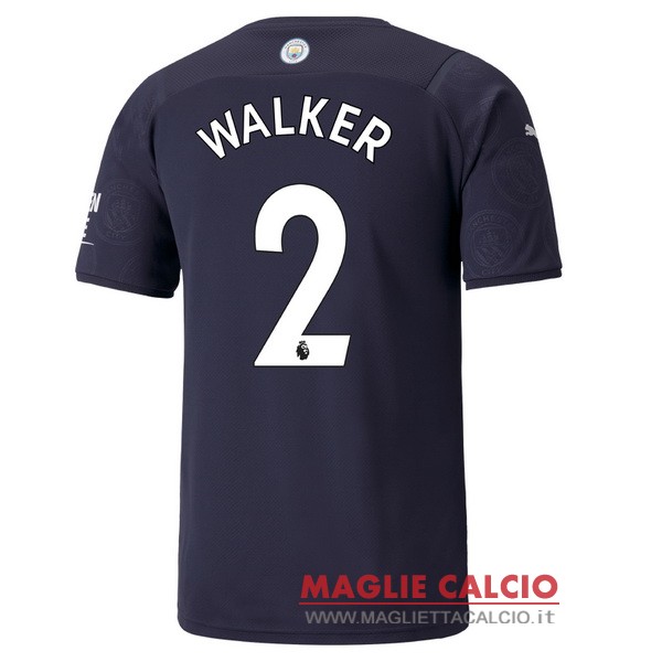 nuova maglietta manchester city 2021-2022 walker 2 terza