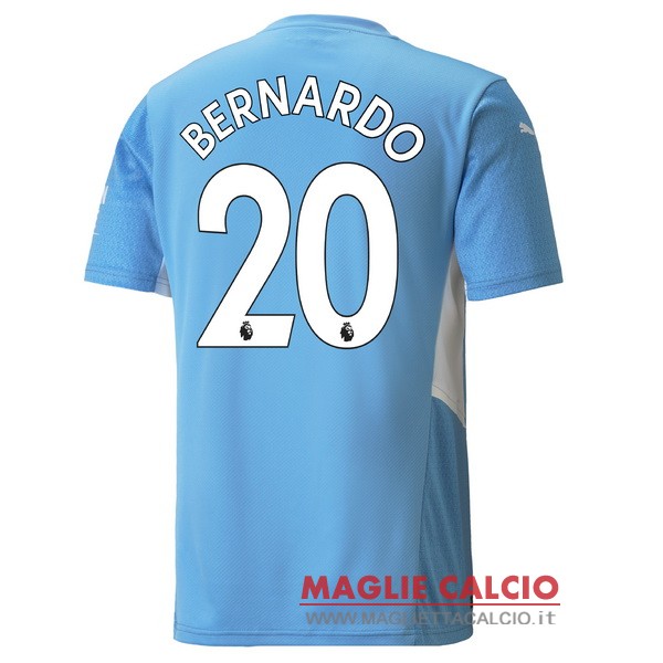 nuova maglietta manchester city 2021-2022 bernardo 20 prima