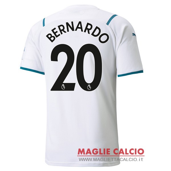 nuova maglietta manchester city 2021-2022 bernardo 20 seconda