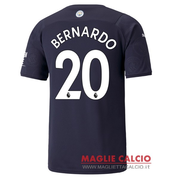 nuova maglietta manchester city 2021-2022 bernardo 20 terza