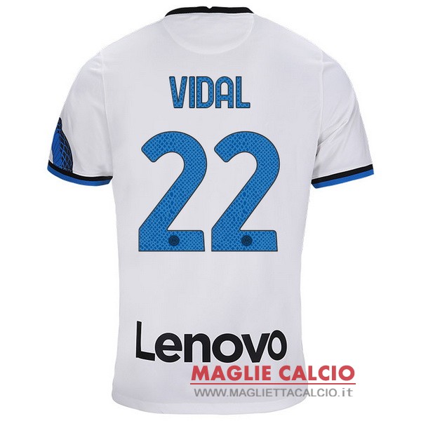 nuova maglietta inter milan 2021-2022 vidal 22 seconda