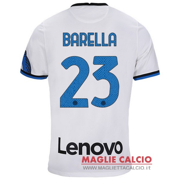 nuova maglietta inter milan 2021-2022 barella 23 seconda