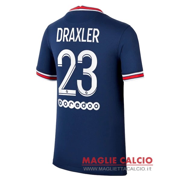 nuova maglietta paris saint germain 2021-2022 draxler 23 prima