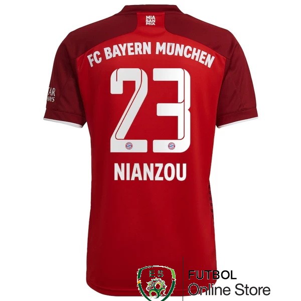 nuova maglietta bayern munich 2021-2022 nianzou 23 prima