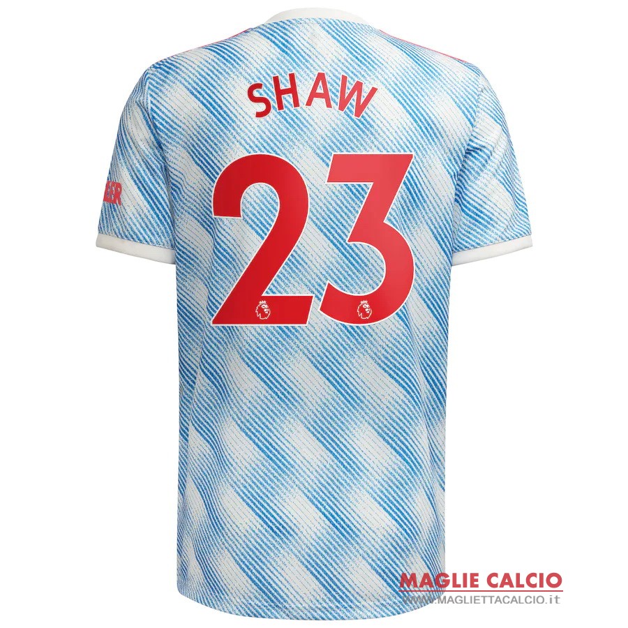 nuova maglietta manchester united 2021-2022 shaw 23 seconda