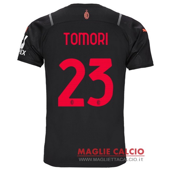 nuova maglietta ac milan 2021-2022 tomori 23 terza